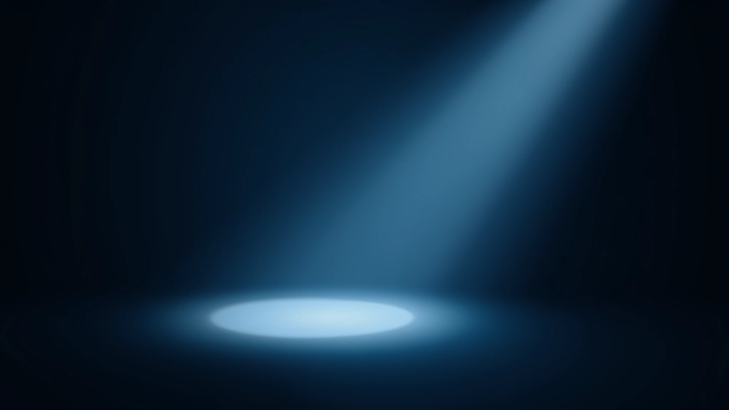 Kurzor sledující spotlight efekt v akci na tmavé webové stránce