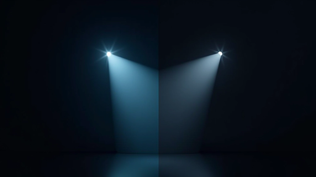 Porovnání interaktivního spotlight efektu na desktopu a statického fallback efektu na mobilním zařízení