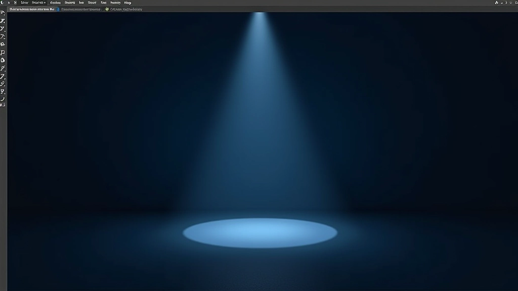 SVG editor s viditelnou maskou definující kruhový spotlight efekt s měkkými okraji
