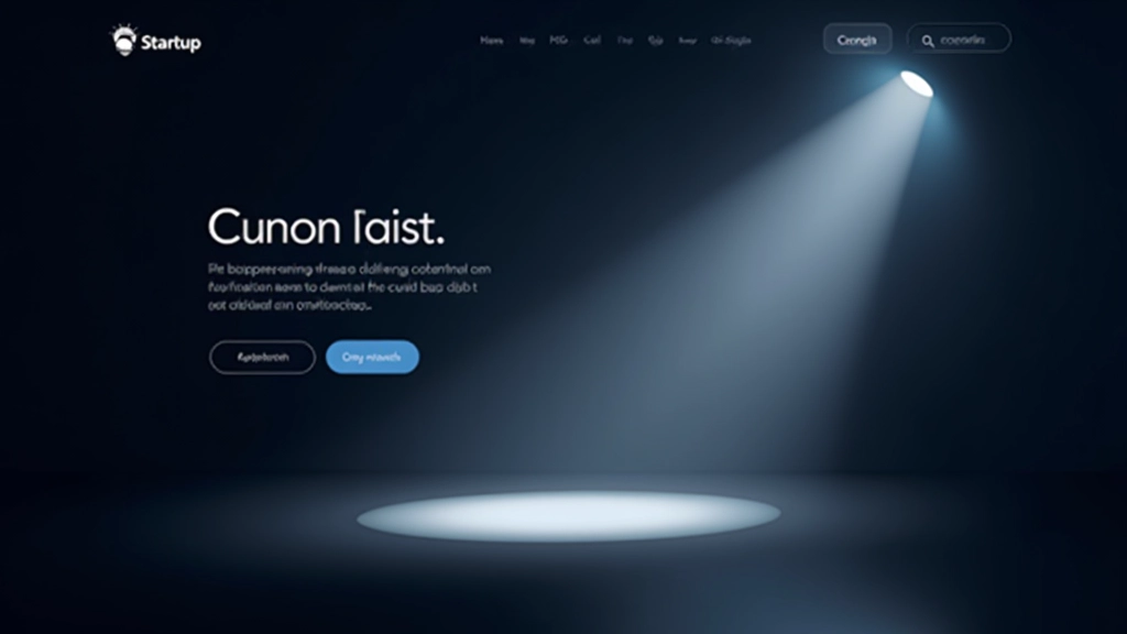 Startup web design s interaktivními prvky